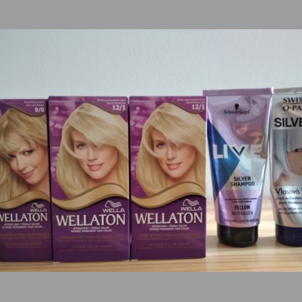 3x barva na vlasy Wellaton Světlá blond + keratin