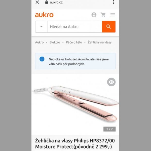 Žehlička na vlasy Philips HP8372/00 IONIC