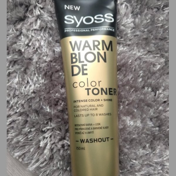 New Syoss warm blonde color toner